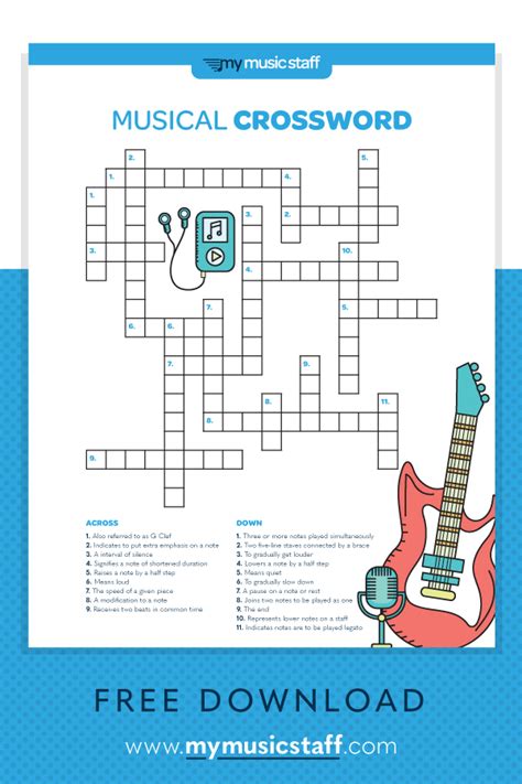 in whole notes. . Musical intervals crossword